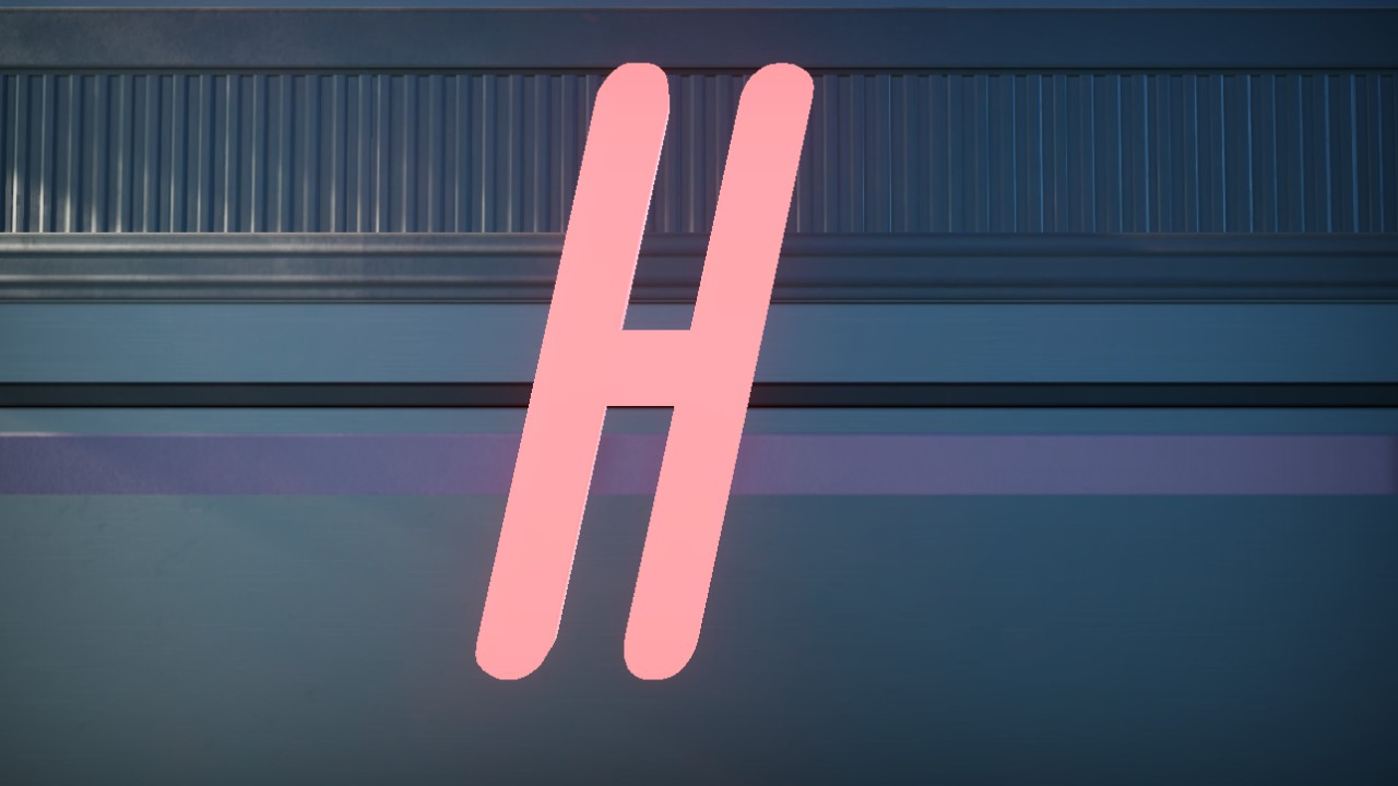 Hotel Motel Font Letter H 2m Lit Flexicolor