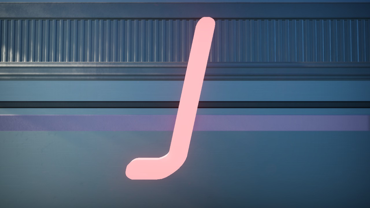 Hotel Motel Font Letter J 2m Lit Flexicolor