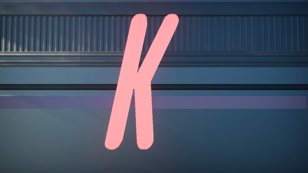 Hotel Motel Font Letter K 2m Lit Flexicolor