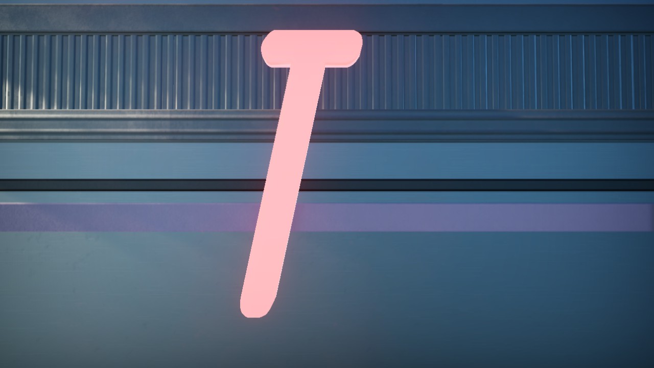 Hotel Motel Font Letter T 2m Lit Flexicolor