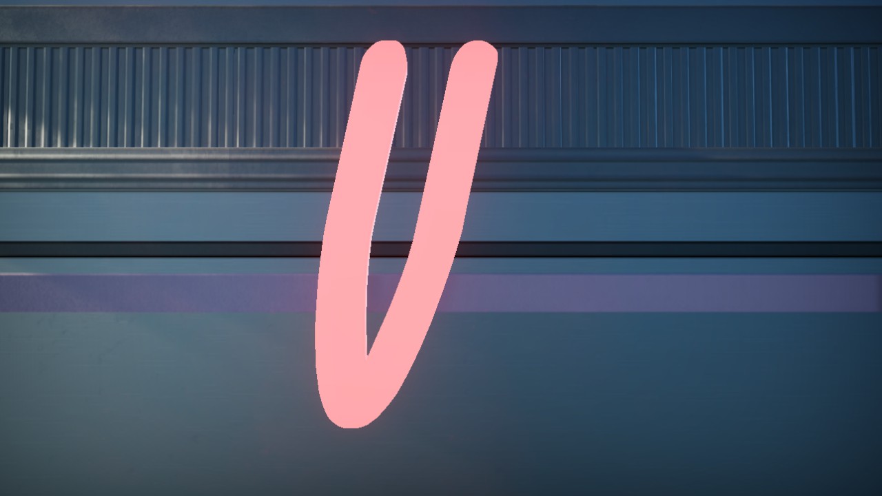 Hotel Motel Font Letter V 2m Lit Flexicolor