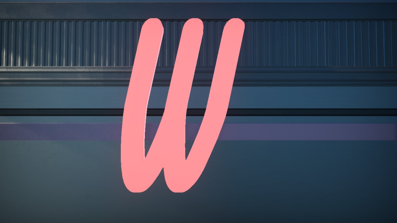 Hotel Motel Font Letter W 2m Lit Flexicolor