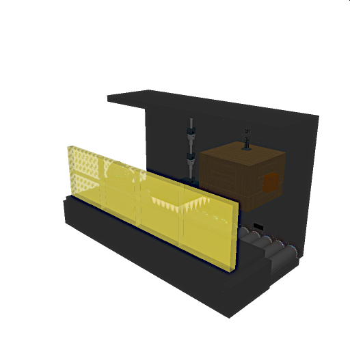 Gold cube industrial killing line