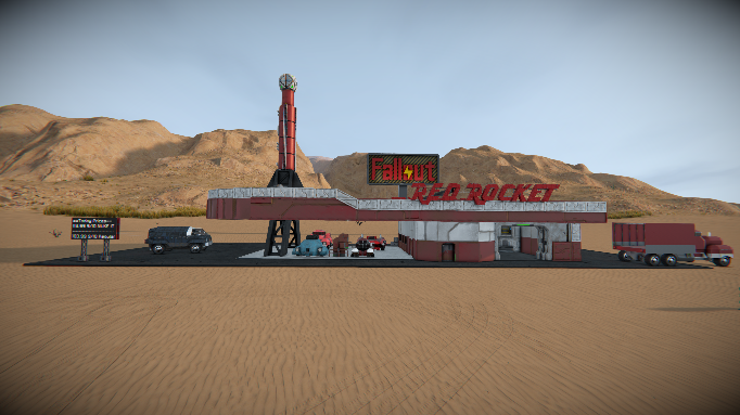 A Fallout 4 Red Rocket Station