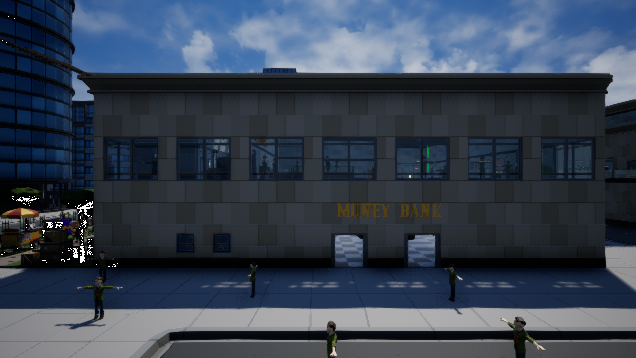 Bank with an armory
