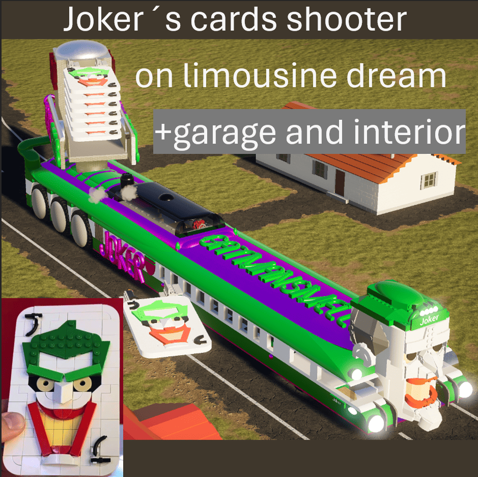 Joker´s cards shooter on limousine dream + garage & interior