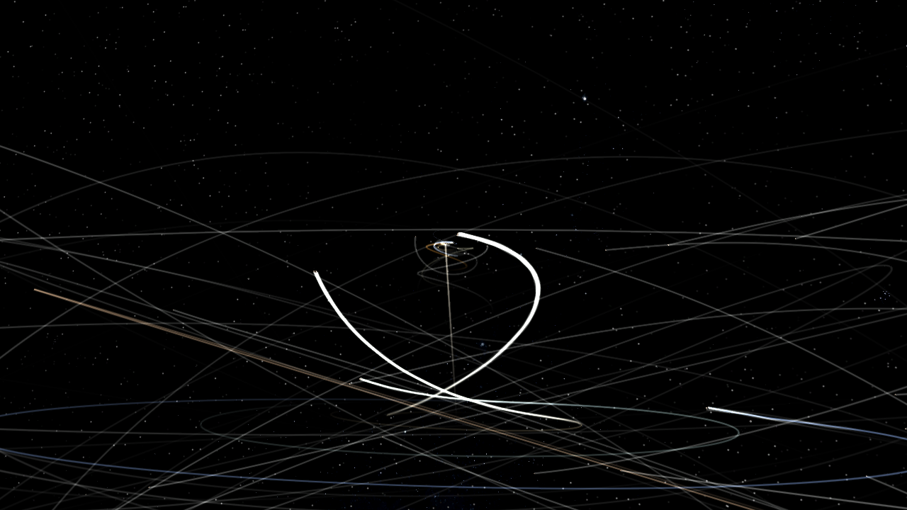 Real Solar System but with moving Sun