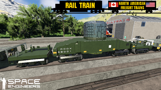 Rail Train DODX Nuclear Cask Car