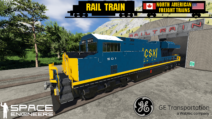 Rail Train CSX GE ES44DC