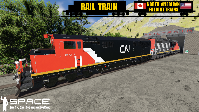 Rail Train CN C40-8M + SD40-2