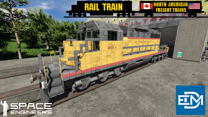 Rail Train UP EMD SD40-2