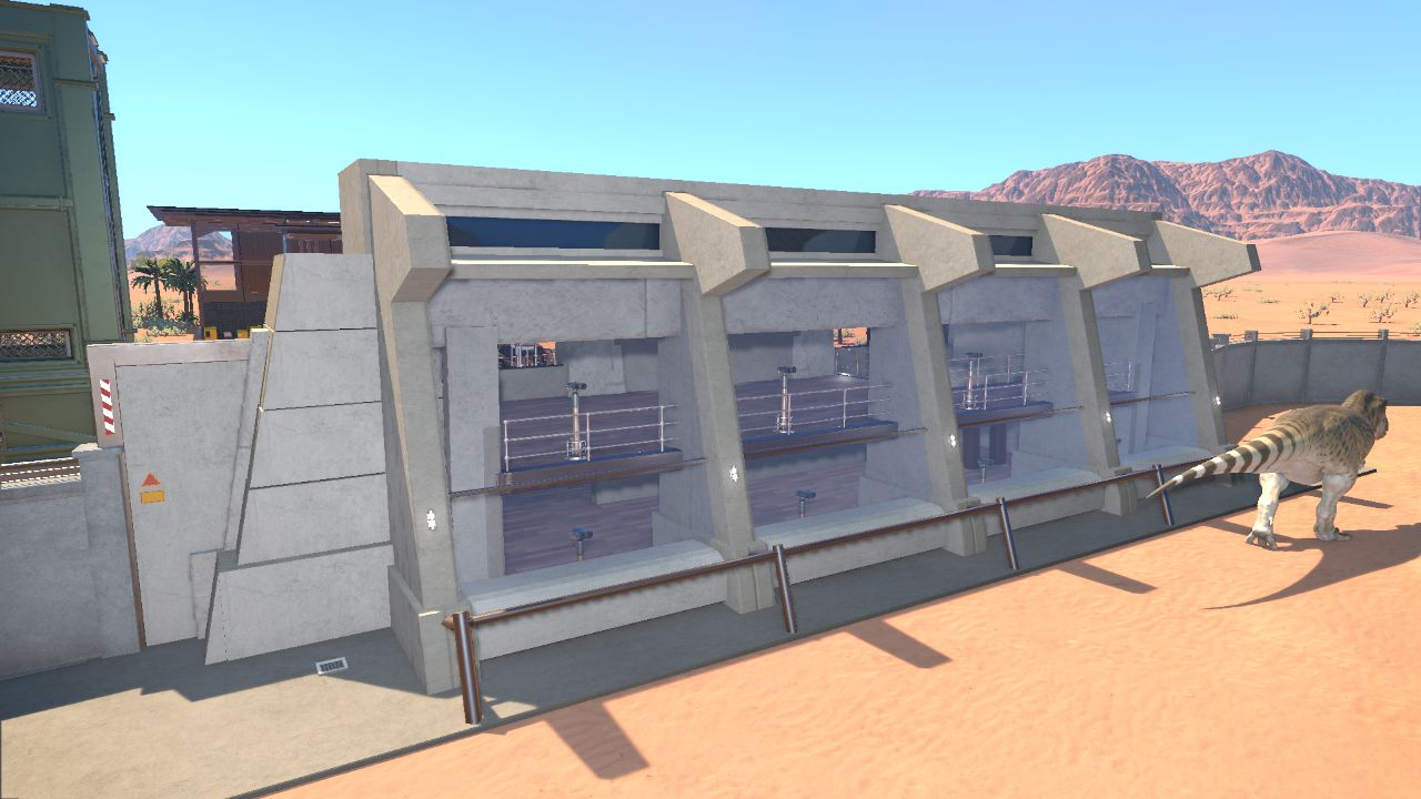 jurassic park style viewing arena