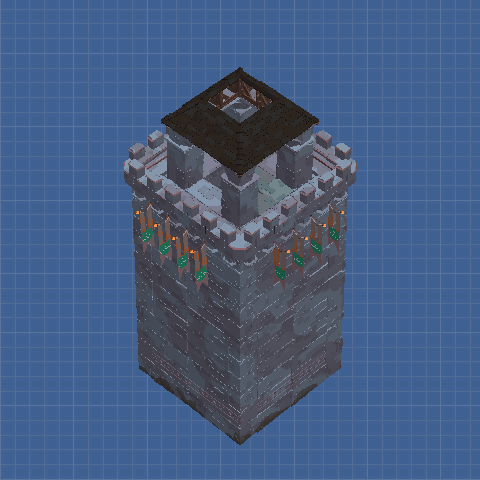 Sniper tower for hunters with 12 units