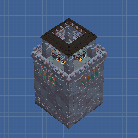 Sniper tower for hunters with 16 units