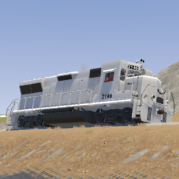 Full Engine Internals - EMD GP38-2SP Locomotive Flared (T4)