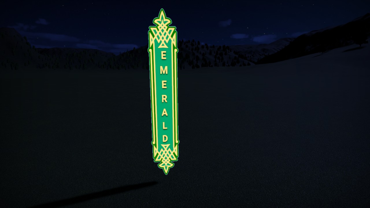 OZ-EmeraldGrillVerticalSign