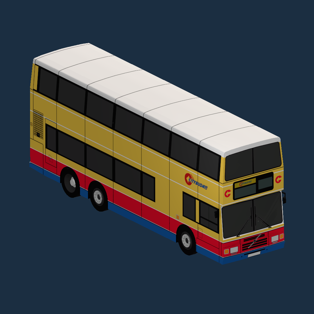 CTB Volvo Olympian 11M ALX Body 90's color