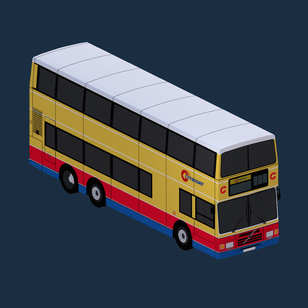 CTB Volvo Olympian 11M ALX Body 90's color