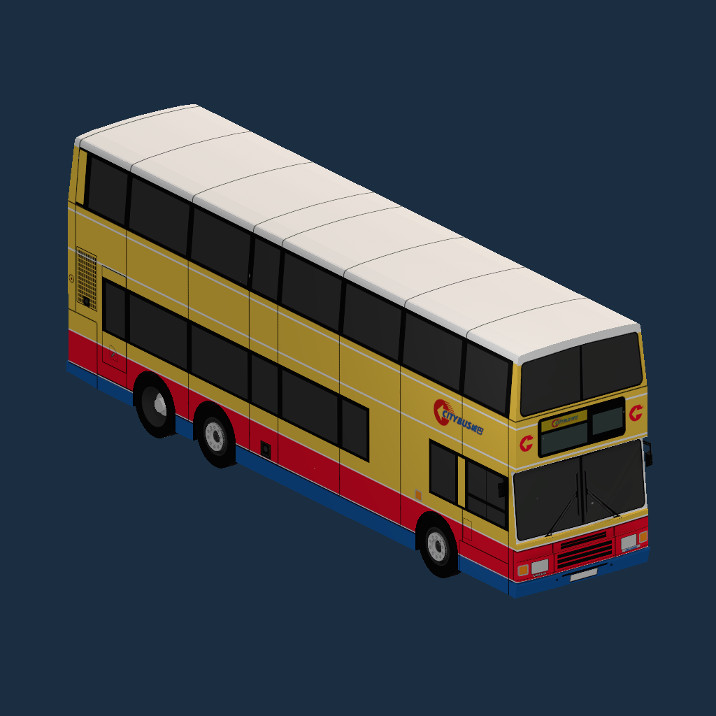 CTB Volvo Olympian 12M ALX Body 90's color