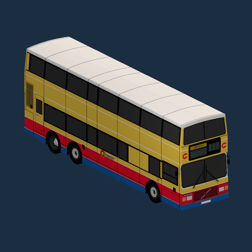 CTB Volvo Olympian 12M Plaxton Body 90's color