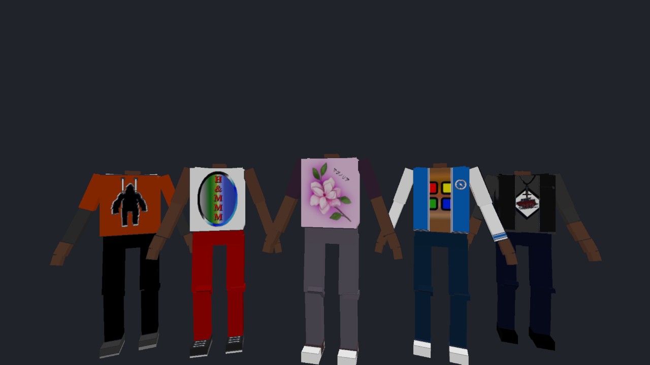 YM's Generic Clothing Pack #4(Dark Skintone)