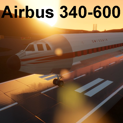 Airbus A340-600 (1956 Swissair red Stripe Livery)