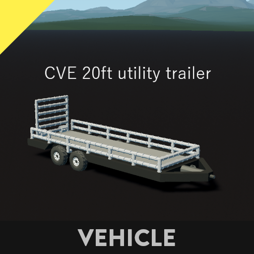 CVE 20ft utility trailer preview