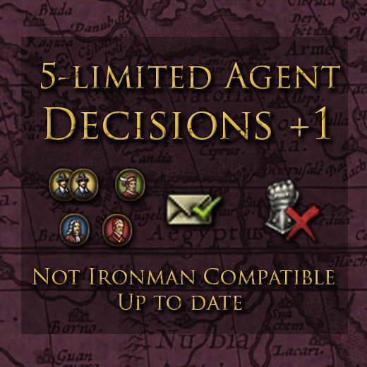 [QoL DECISIONS] New 5 Limited Agent Decisions (+1 each) (not Ironman)