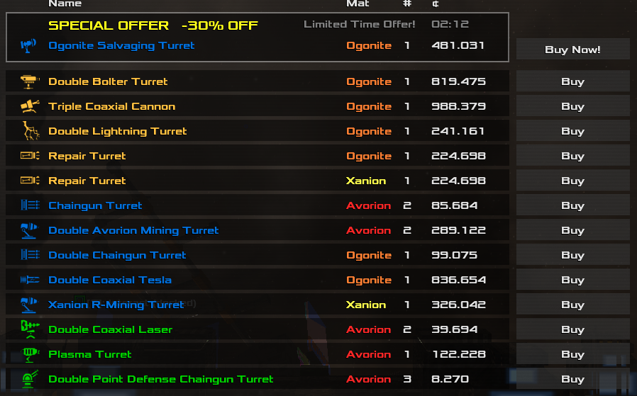 Turrets Price -5x