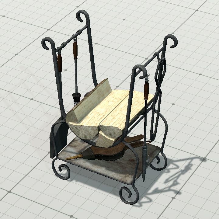 Fireplace Log Rack 2