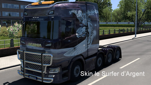 Skin le Surfer d'argent