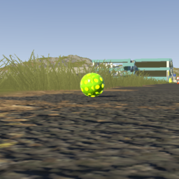 Realistic golfball -green