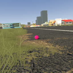 Realistic golfball -red/pink