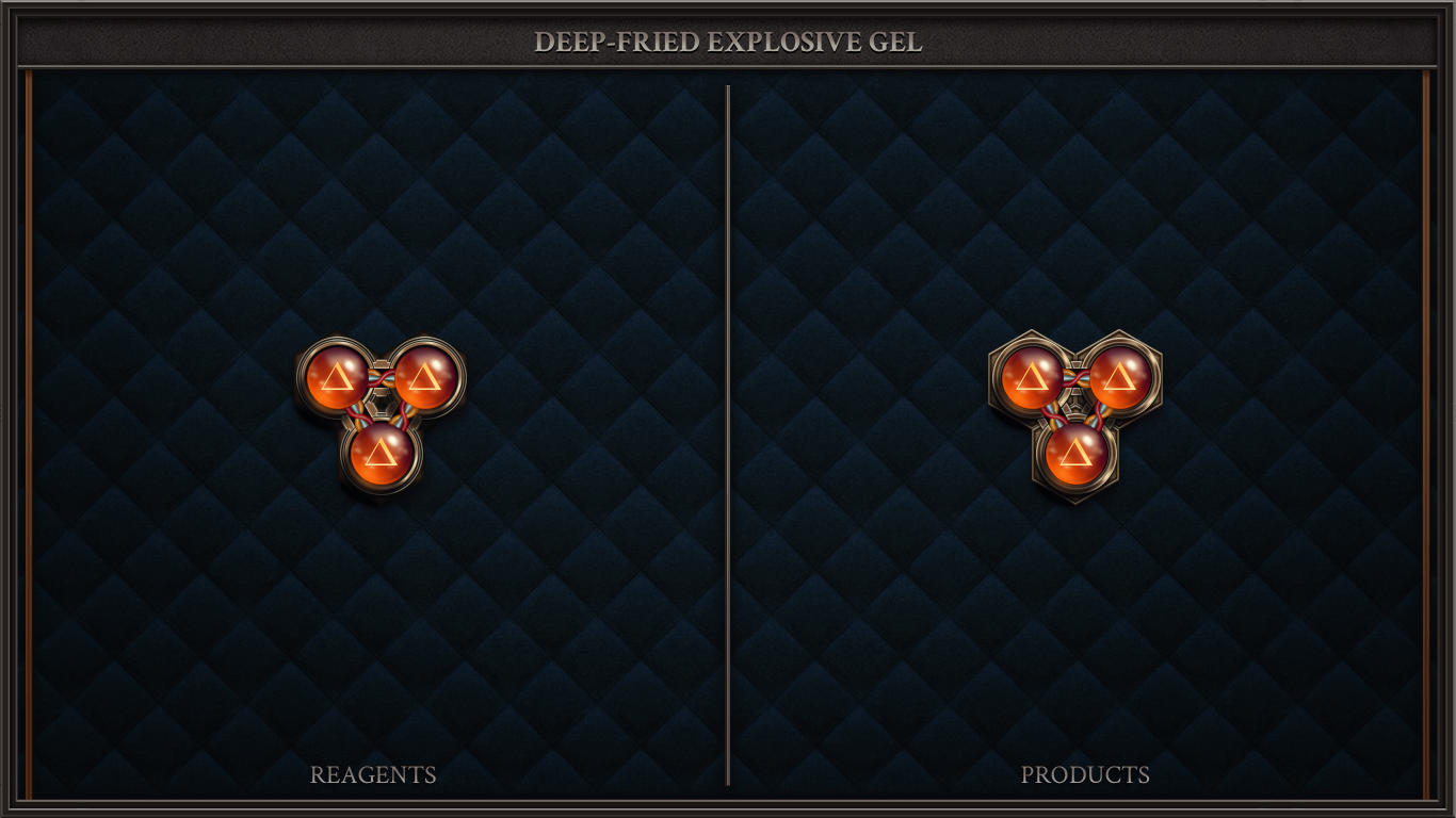 DEEP-FRIED EXPLOSIVE GEL