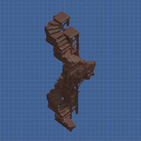 10m Circular Staircase (Wood 2)
