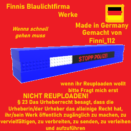 Finnis Blaulichtfirma Polizei Modell 3 Flach