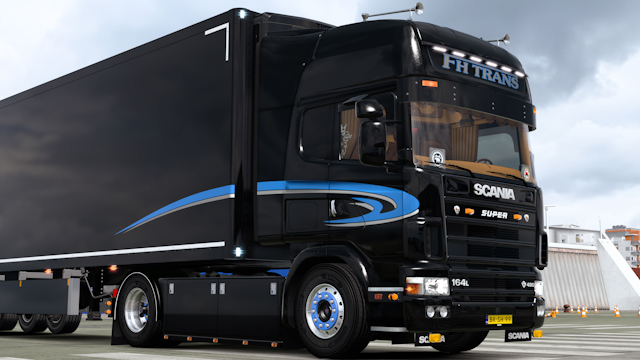 FH Trans Scania 164 and Ekeri combo
