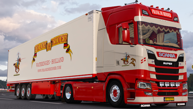 Frank De Ridder Scania and Schmitz paintjob combo