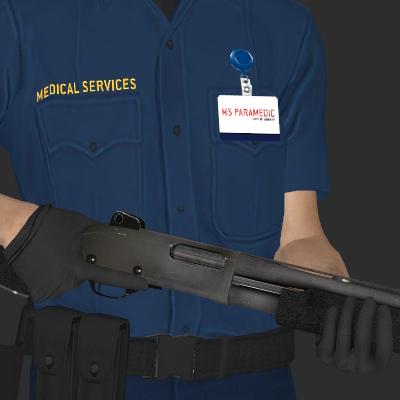 Ellis - Paramedic: Black Gloves
