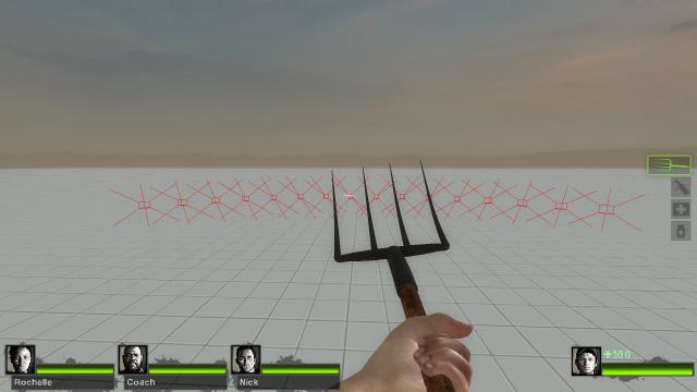 Pitchfork vertical swing removal