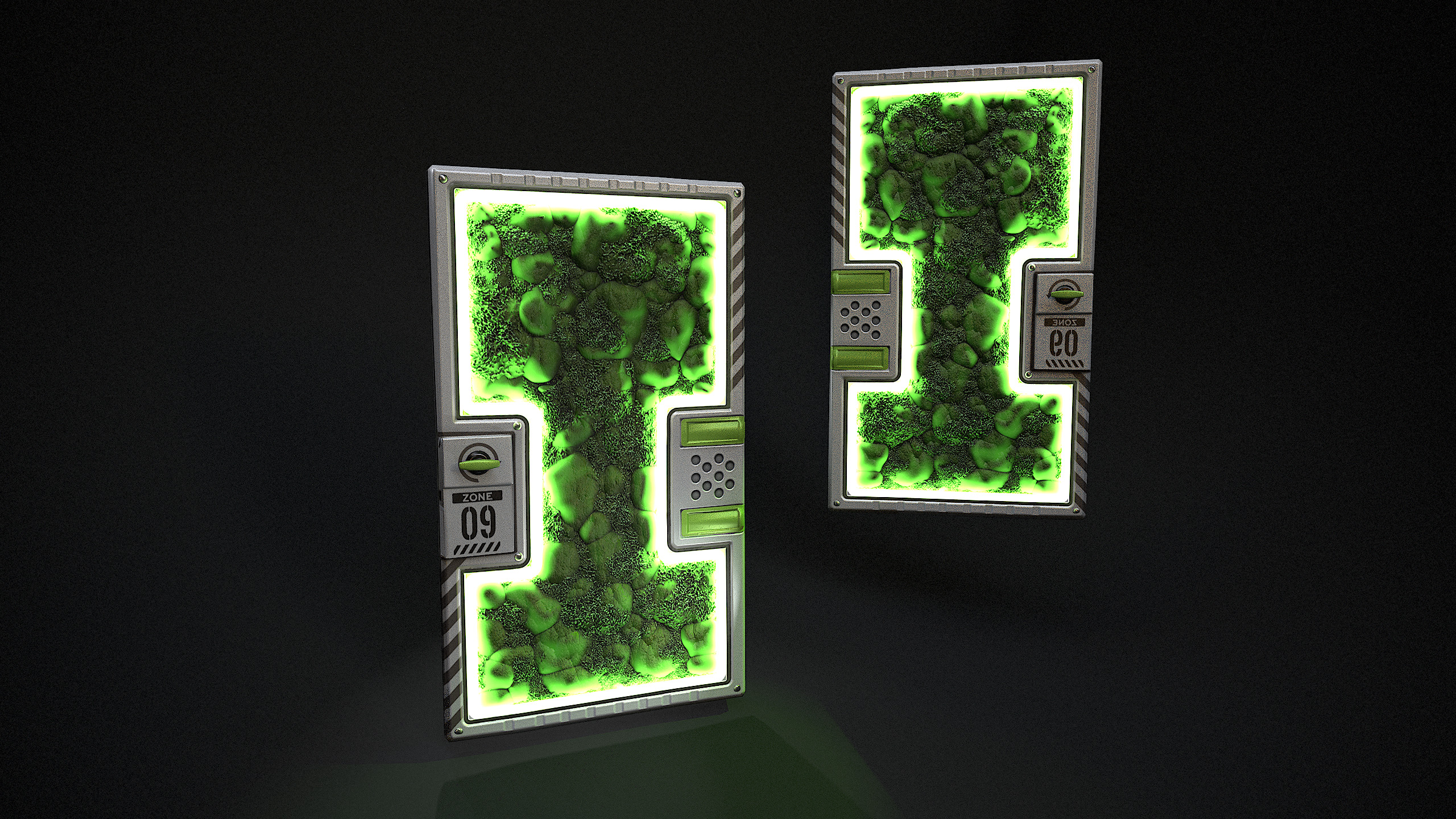 Greening Area Door
