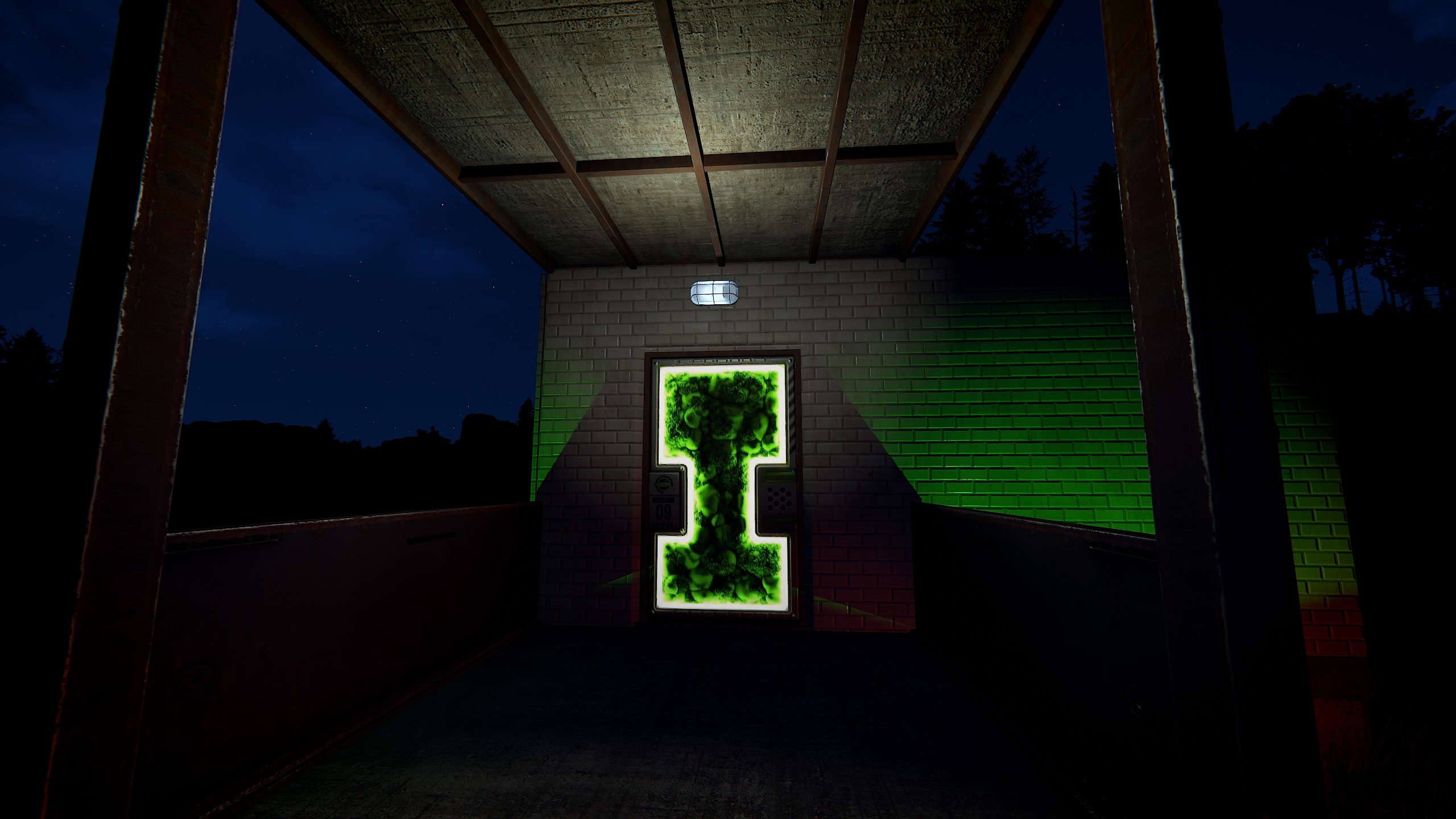 Greening Area Door
