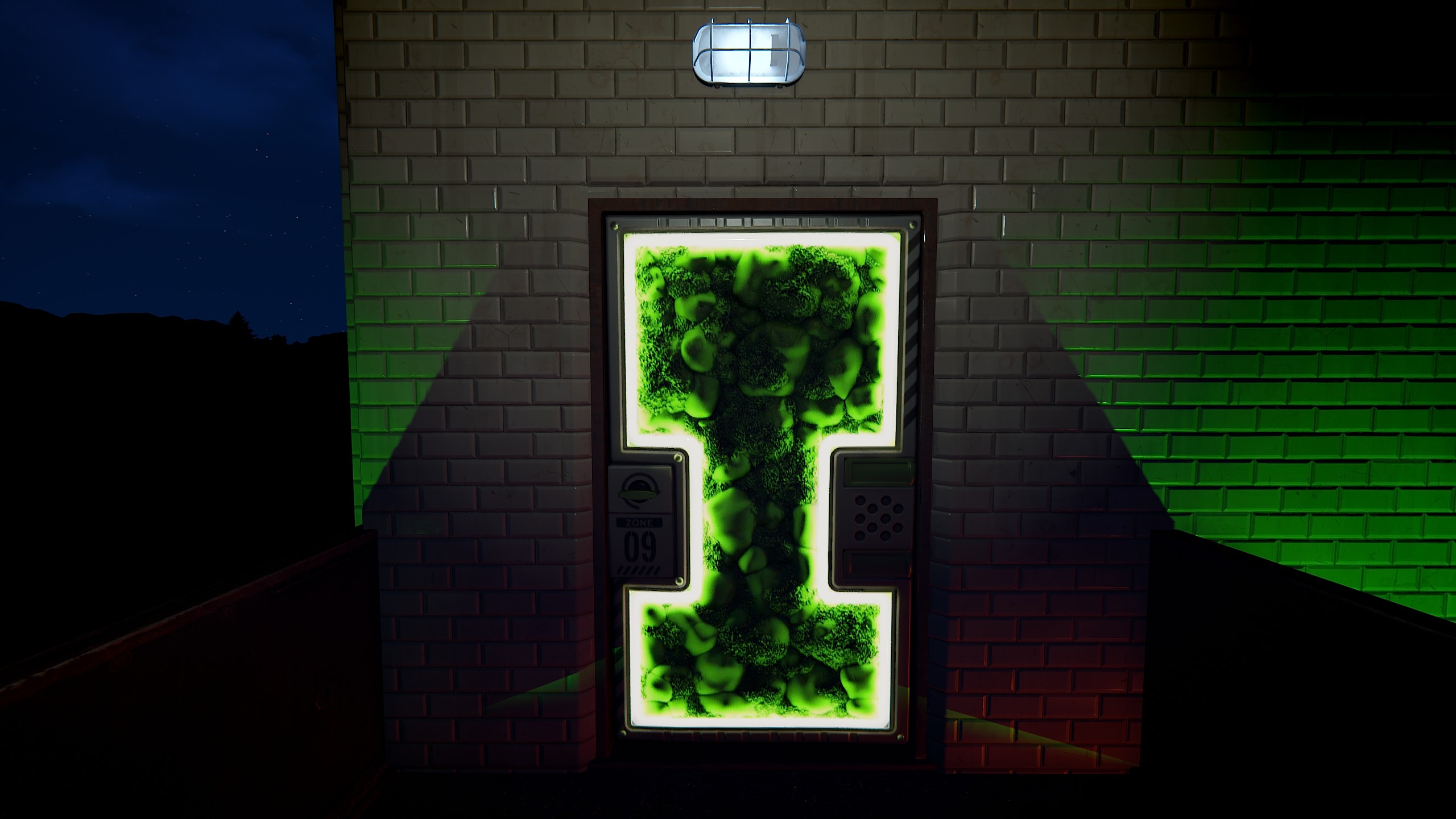 Greening Area Door