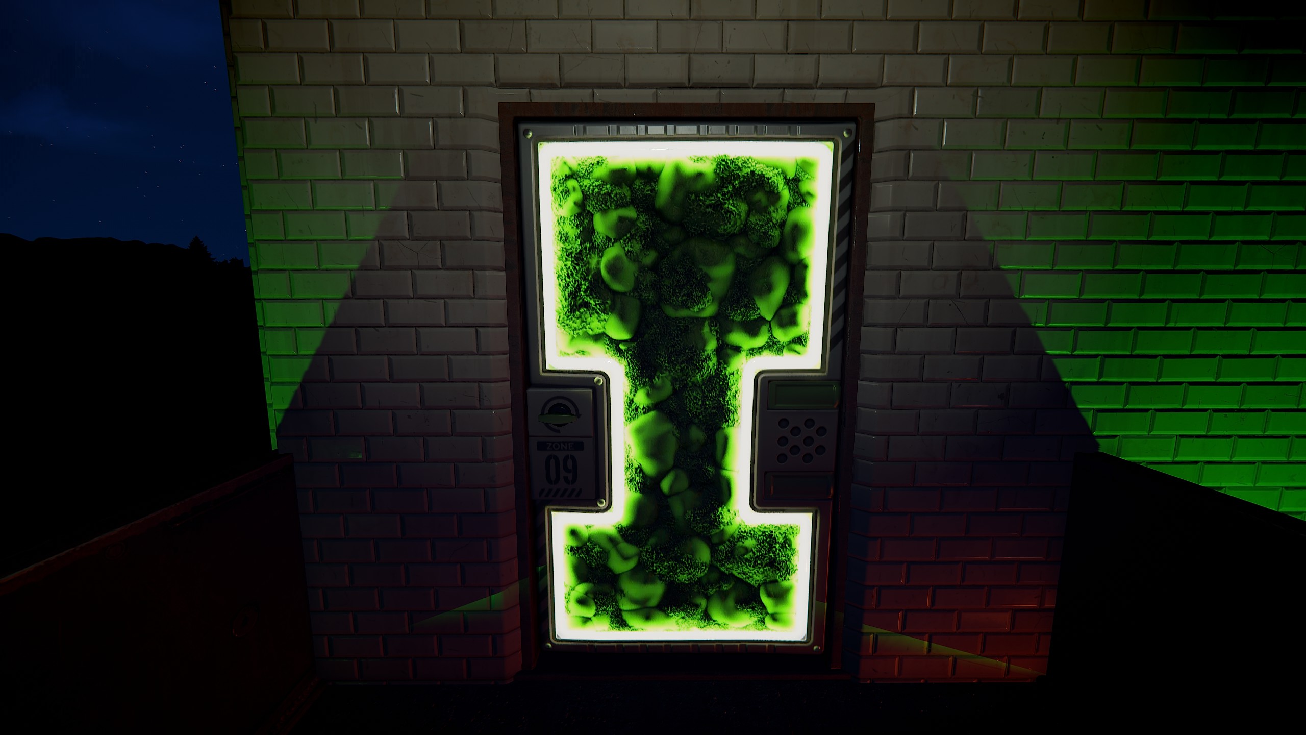 Greening Area Door