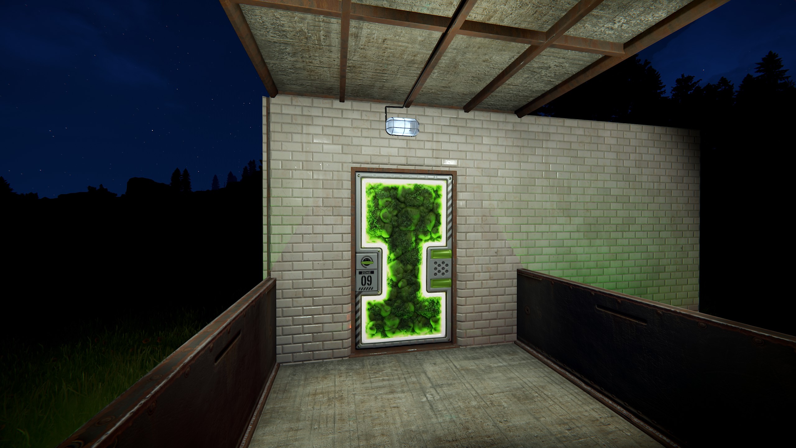 Greening Area Door