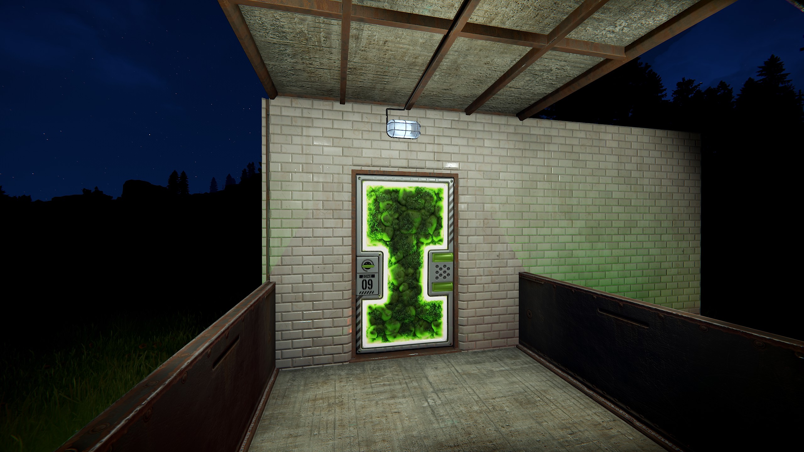 Greening Area Door