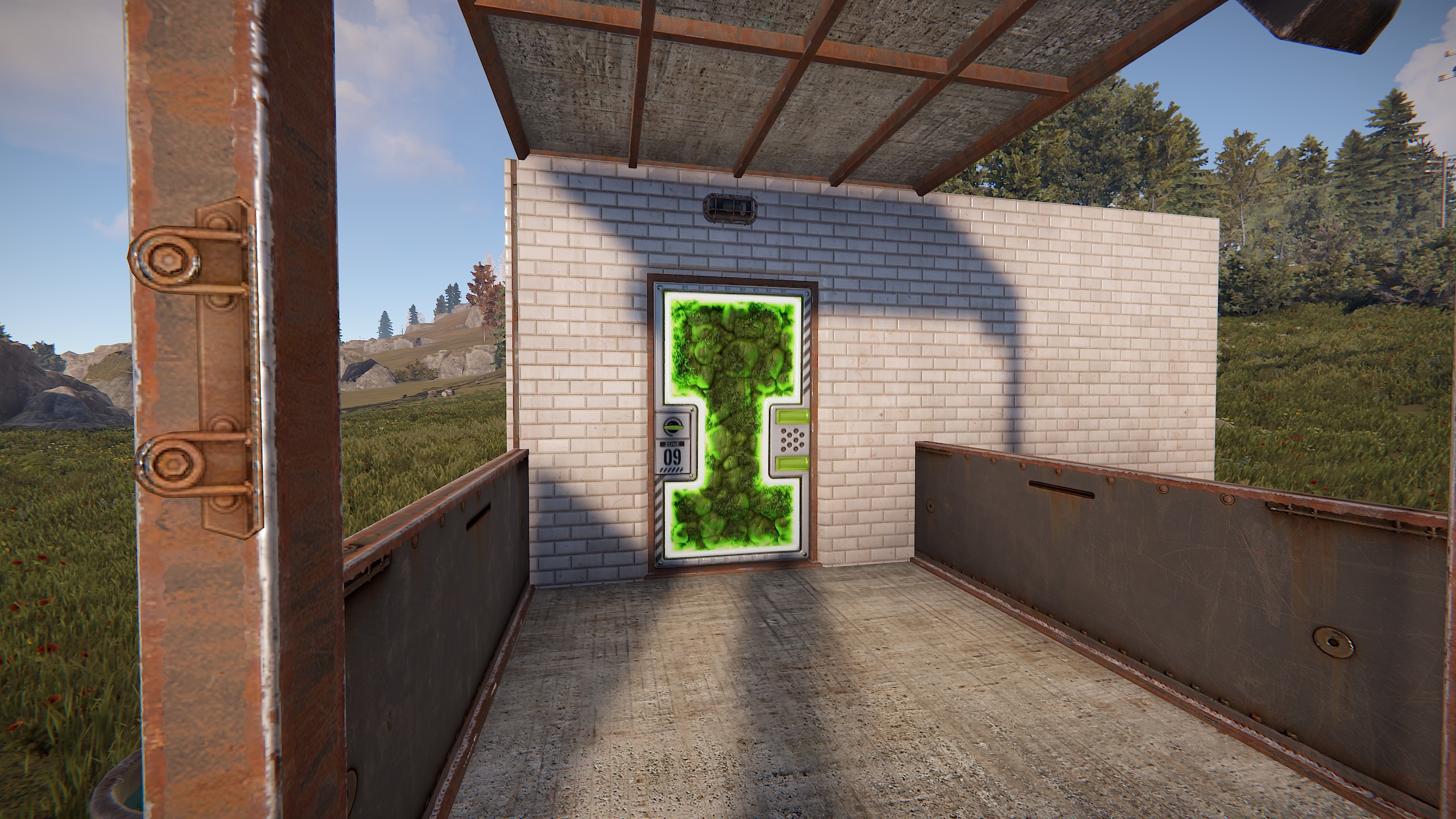 Greening Area Door