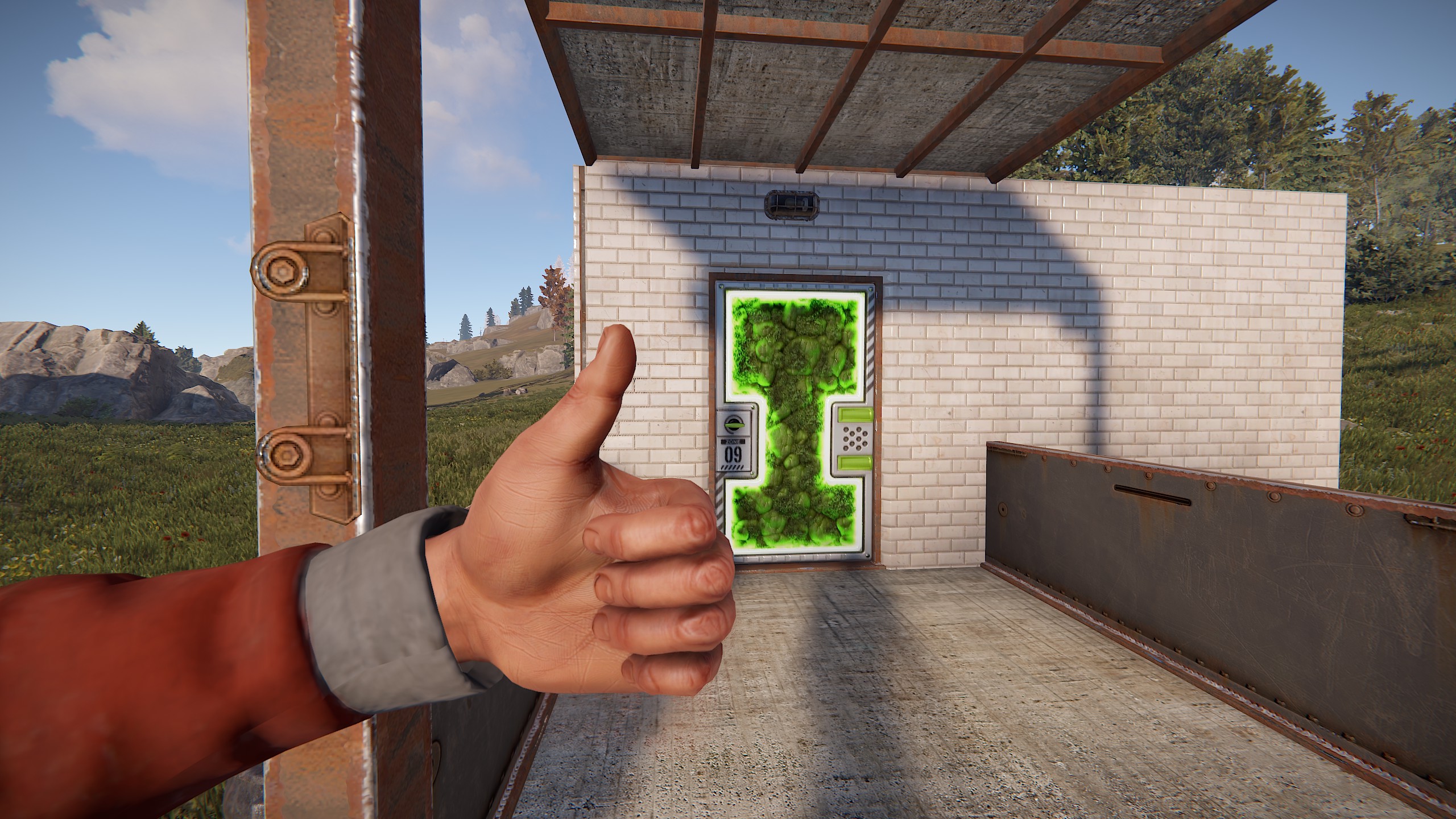 Greening Area Door