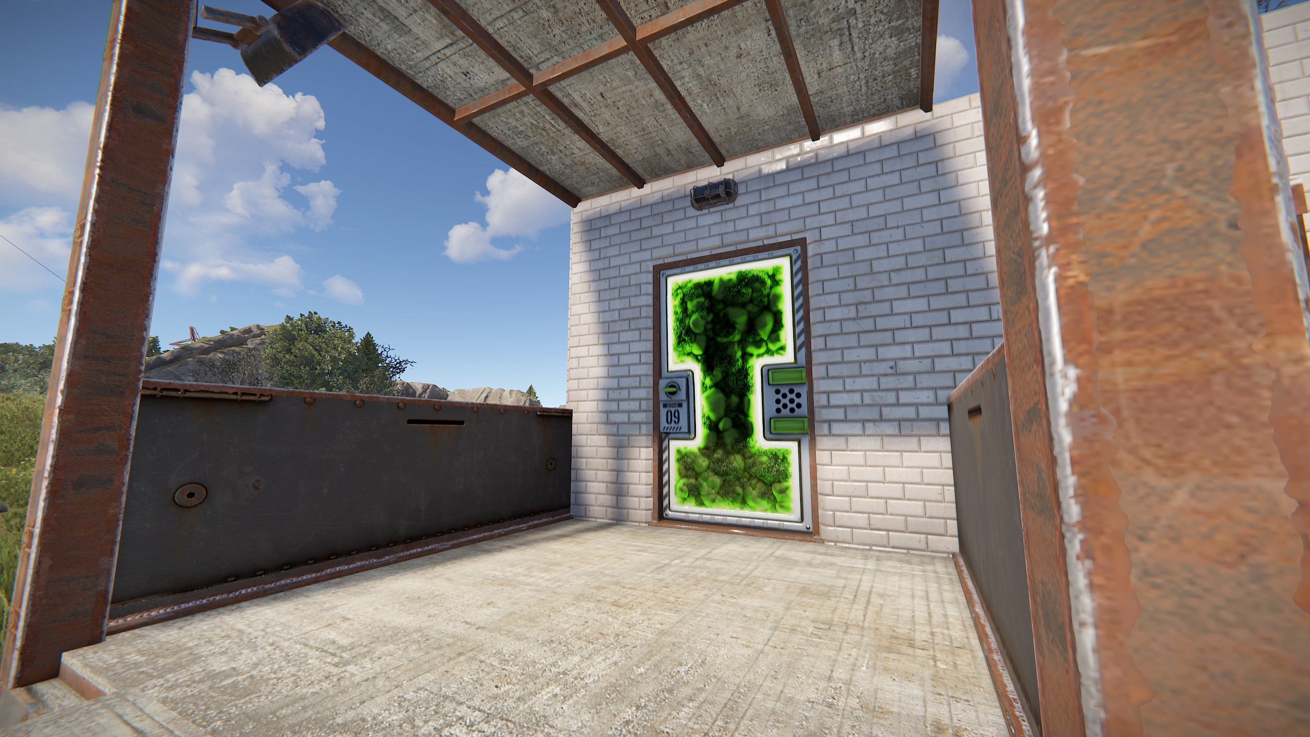 Greening Area Door