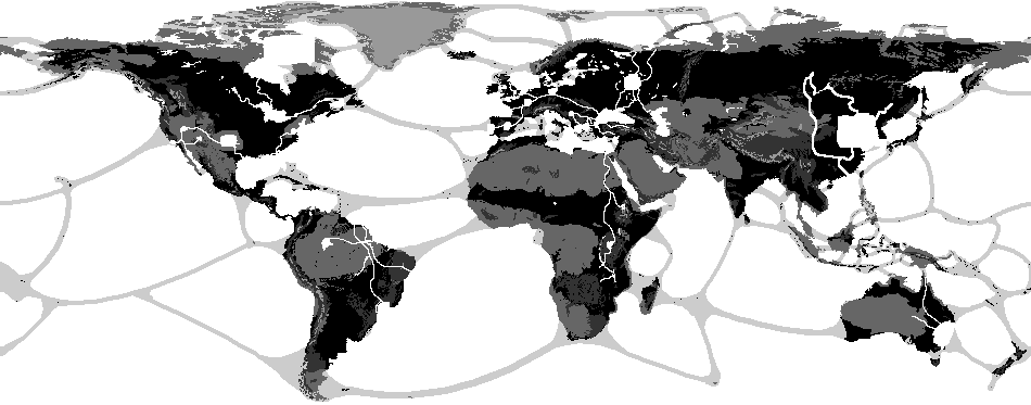 World Map (Large) Nuked World